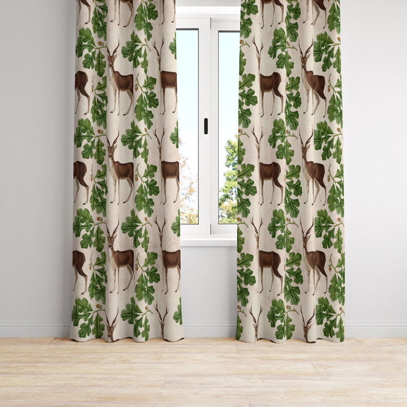 Semi Sheer Curtain, 56" W x 78" L