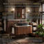Meuble-lavabo mural simple 36 po avec plateau en marbre 36 po-1733350403