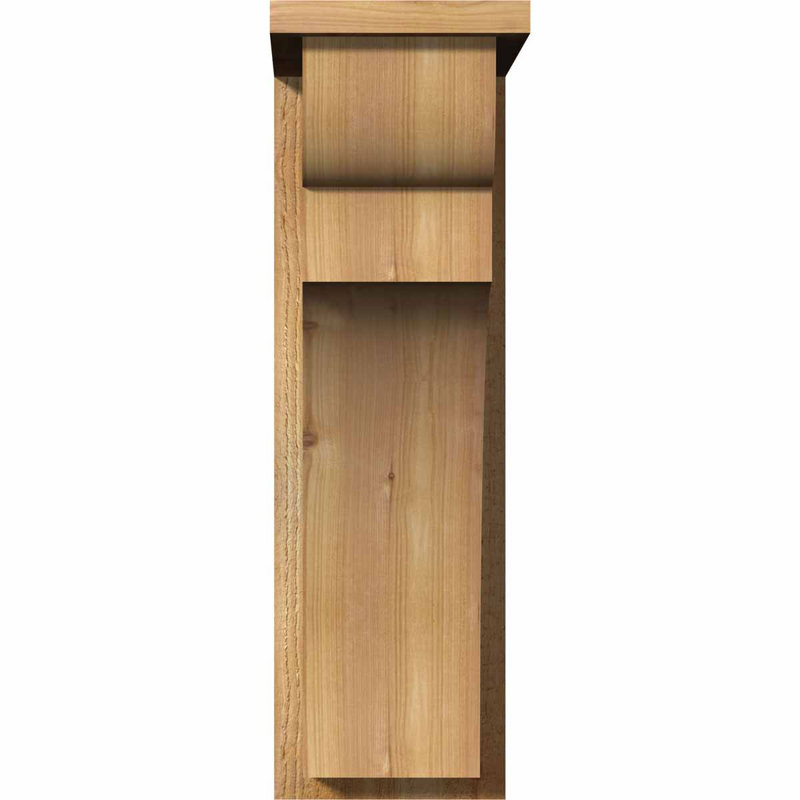 Yorkshire Yorktown avec plaque arrière, H 26 po x l 8 po x P 14 po, Cèdre rouge, Sciage brut
