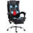 Microfiber Office Chair, High Back Computer Chair With 6 Point Massage, Heat, Adjustable Height And Retractable Footrest-1291864190