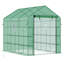 Serre avec porte grillagée et fenêtres Outsunny-120841600-120841597