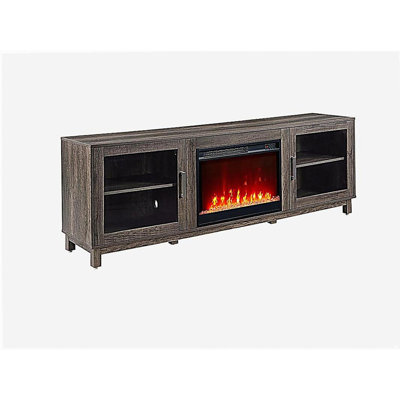 Console de meuble télé avec foyer et chauffage 70 po