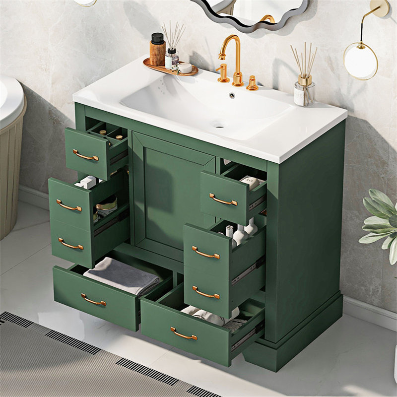 Ensemble de meuble-lavabo moderne avec lavabo