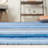 Georgeanna Hand Loomed Wool/Cotton Striped Rug in Blue-1544384324
