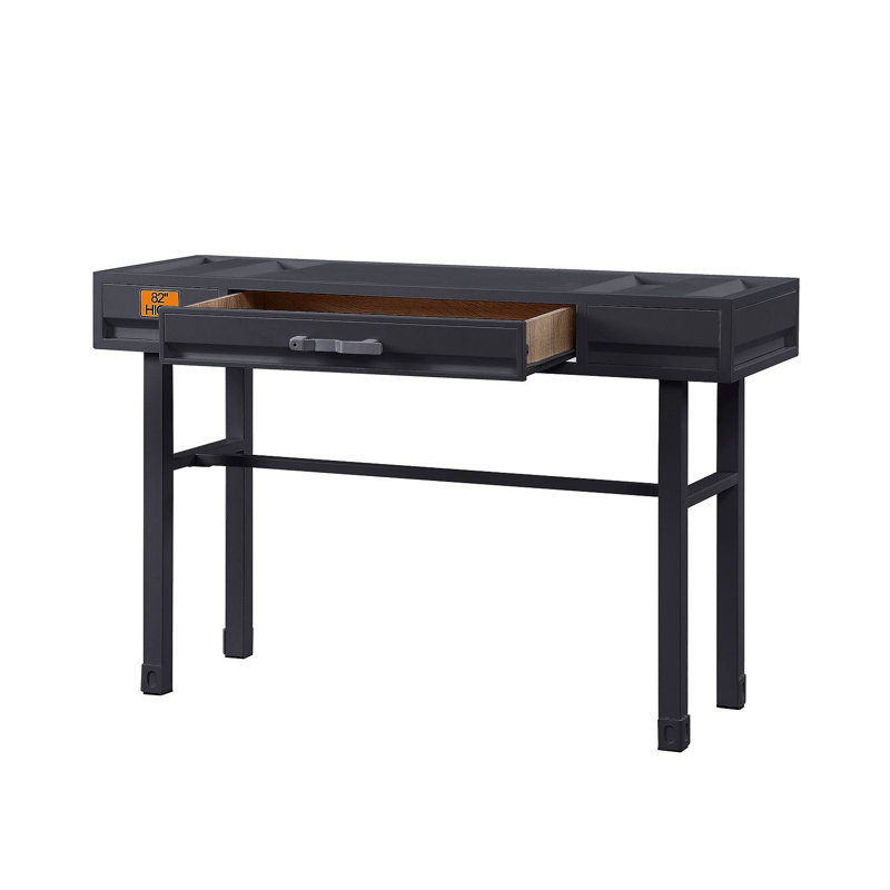 Writing Desk, Gunmetal, 30" H x 47" W x 17" D