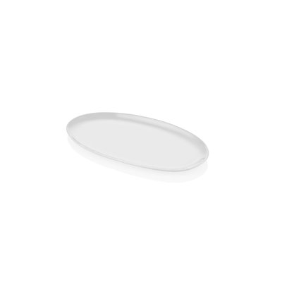 Plateau en porcelaine terre cuite Clegg, 6,7 x 13,4 x 0,4 pouces | 100% porcelaine durable, conception élégante pour servir et recevoir | Parfait pour les hors-d'œuvre, les desserts et les occasions spéciales, va au lave-vaisselle