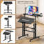 Petit bureau debout sur roulettes, bureau debout mobile, table debout portable sur roulettes pour tapis de marche