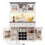 Garde-manger avec tablettes, portes et tiroirs