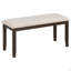 Ensemble de table et chaises de salle à manger 6 pièces avec pieds de forme spéciale et dossiers et coussins recouverts de mousse pour la salle à manger (espresso)