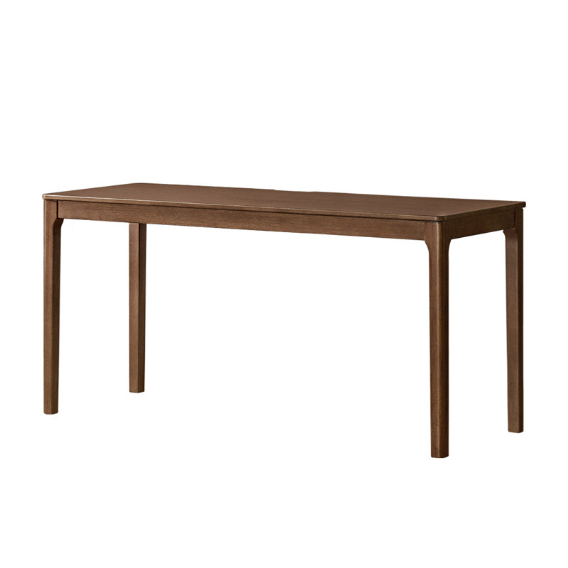 Solid Wood Writing  Desk, Brown, 55"W