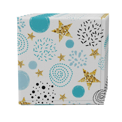 Cotton Twill Abstract Square Napkin