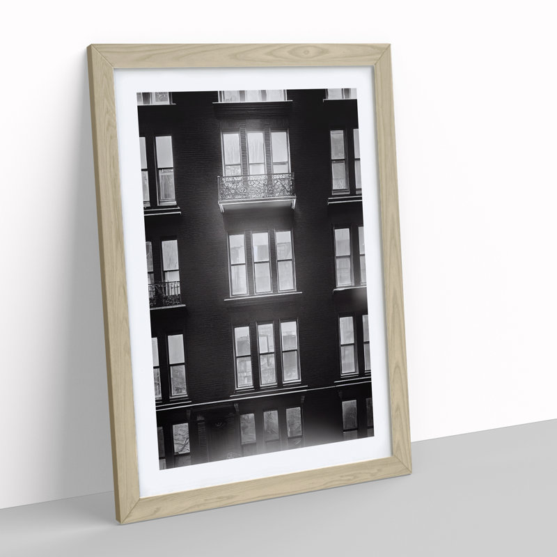 Classic Architecture - Single Picture Frame Painting, 34cm H x 25cm W x 2cm D, Oak