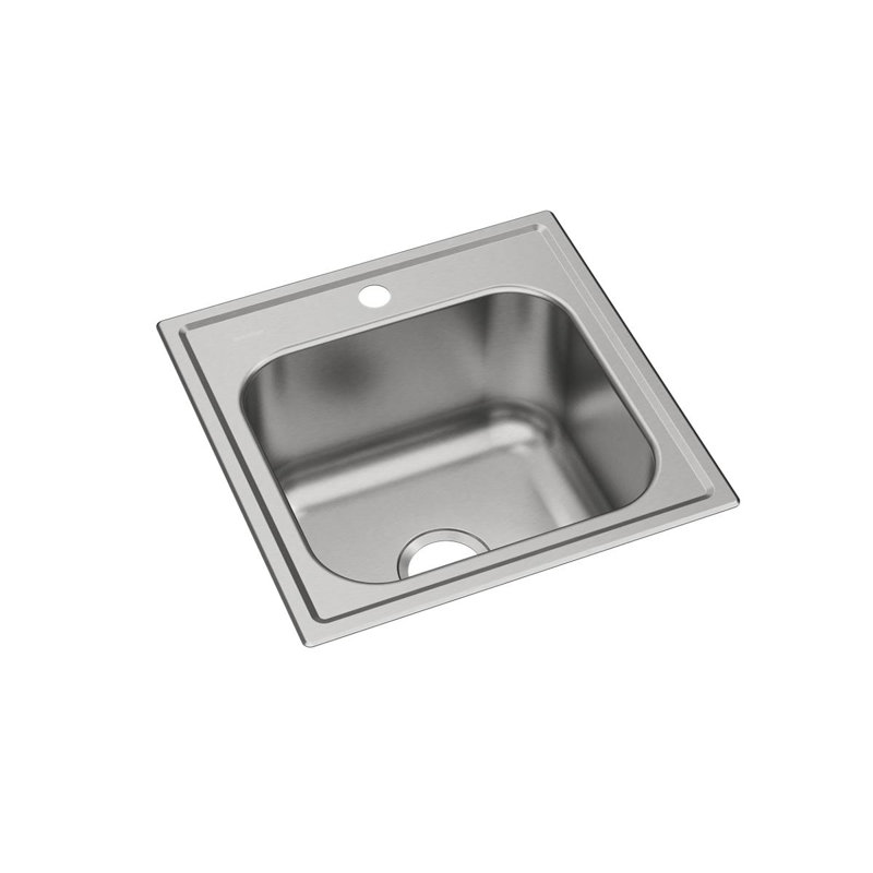 Classic 20" L x 20" W Drop-In Kitchen Sink, 1