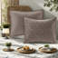 Luxurious Velvet Bedding Sets, Taupe Cotton Quilt For Cozy Bedrooms
