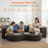 Kuebler Vegan Leather Convertible Sofa (Pillow Not Included)-67672820-67672821