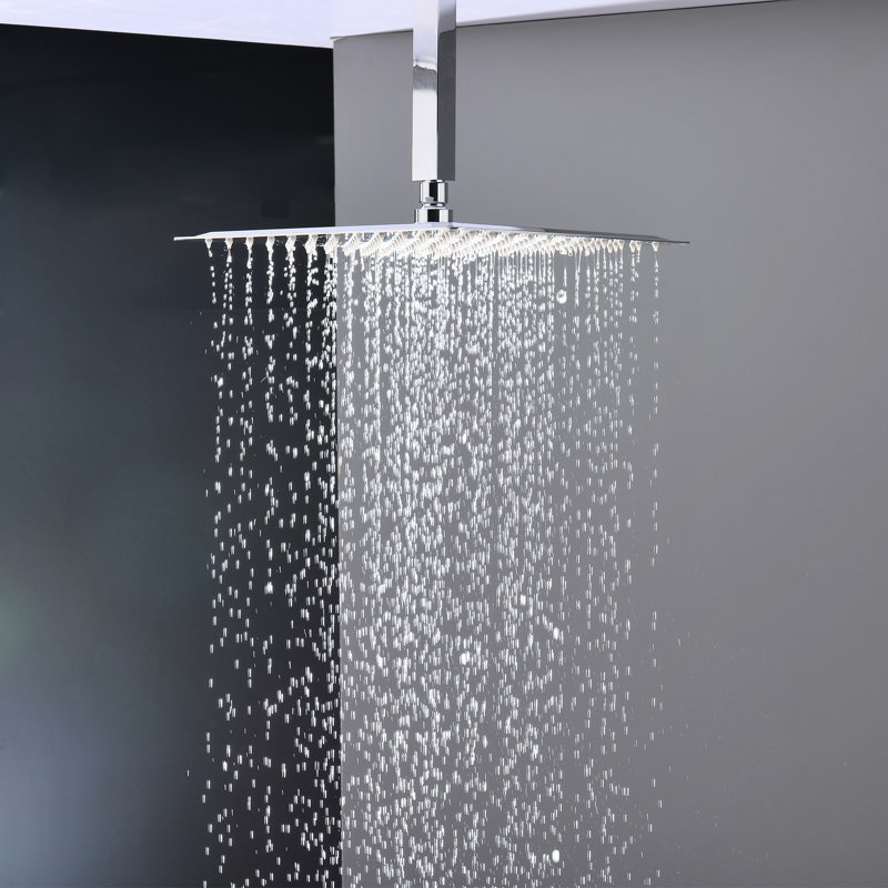 Pomme de douche de salle de bain de luxe pour salle de bain - Fixation murale avec robinet et garniture de soupape