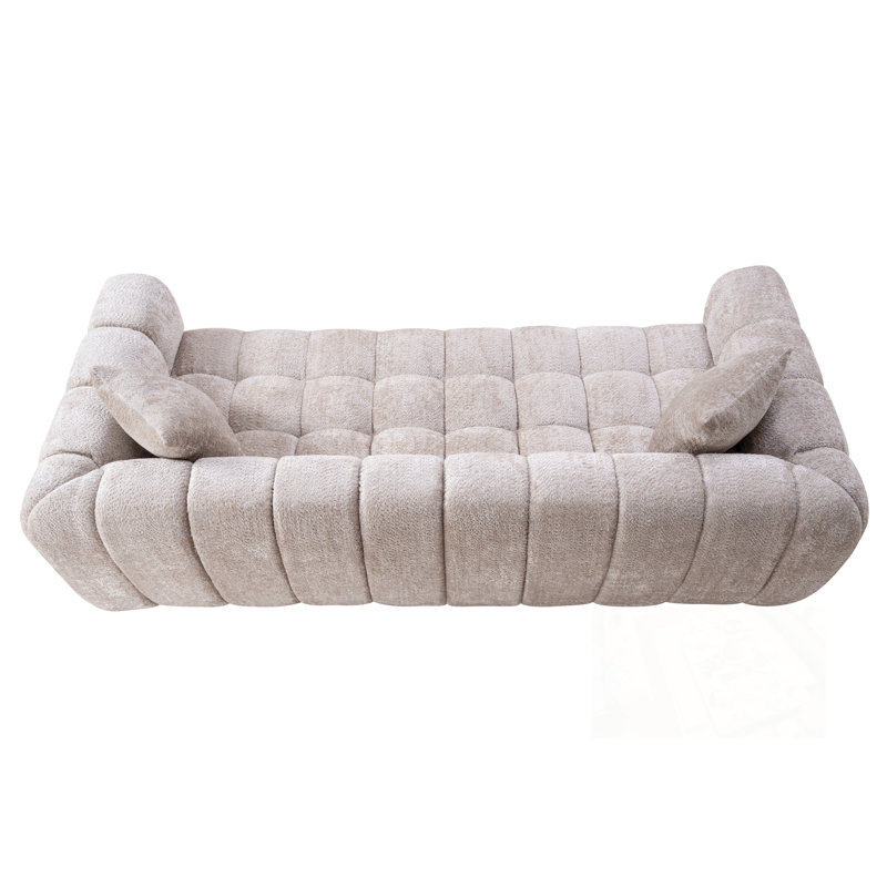 Nuage comprimé Reiby avec deux coussins, Camel