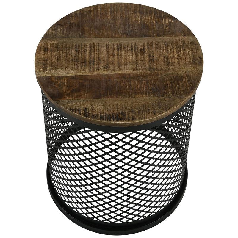 Drum Base Accent Table