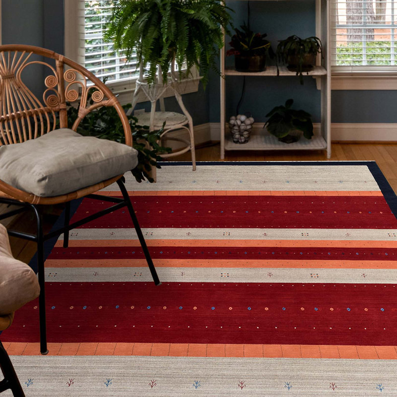 Striped Area Rug, Rectangle 7'9" x 9'9"