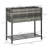 Raised Garden Bed, Elevated Planter Box With Rattan Wicker Look, Tool Storage Shelf-1416791842