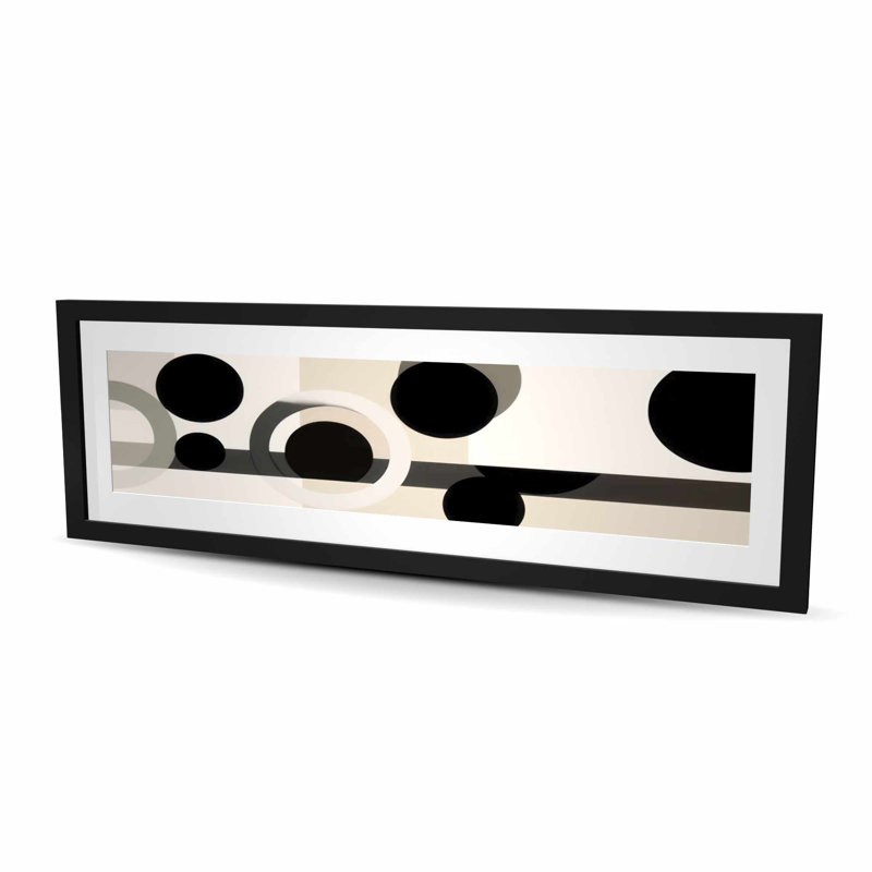 Grouped - Reproduction matte encadrée pour la décoration, Noir
