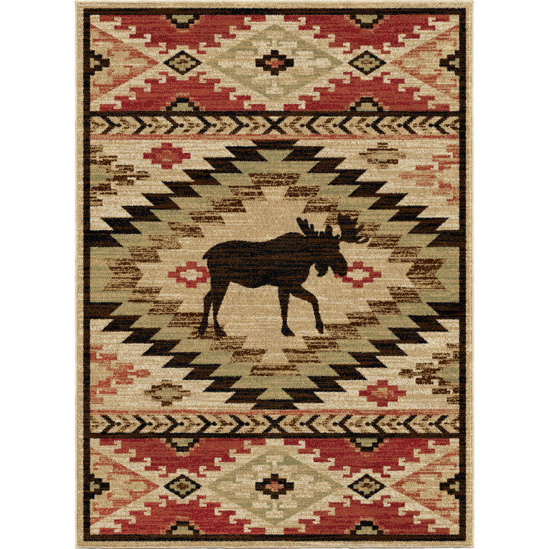 Peterkin Southwestern Indoor Rug, Rectangle 5'3" x 7'7"