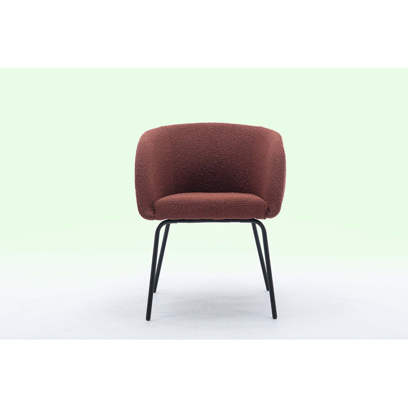 Fauteuil de 25,2 po de large Kendle, Tissu rouge vin