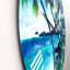 Tropical Beach In Summer Paradise - Horloge murale nautique et côtière-60328551