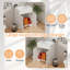 Meuble-lavabo de salle de bain 24 po avec lavabo à double porte en bois, meuble-lavabo autoportant avec lavabo en céramique, blanc-1954998917-1954998920