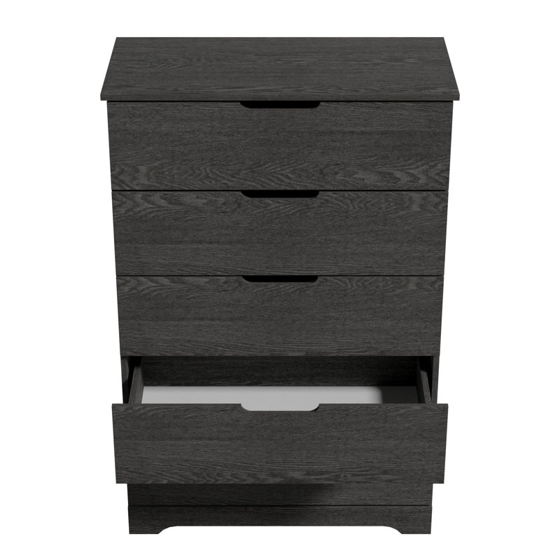 Commode 5 tiroirs l 31,5 po Aroob, Chêne gris foncé