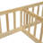 Double Twin Floor Bed With Fence, Guardrails-1601779734