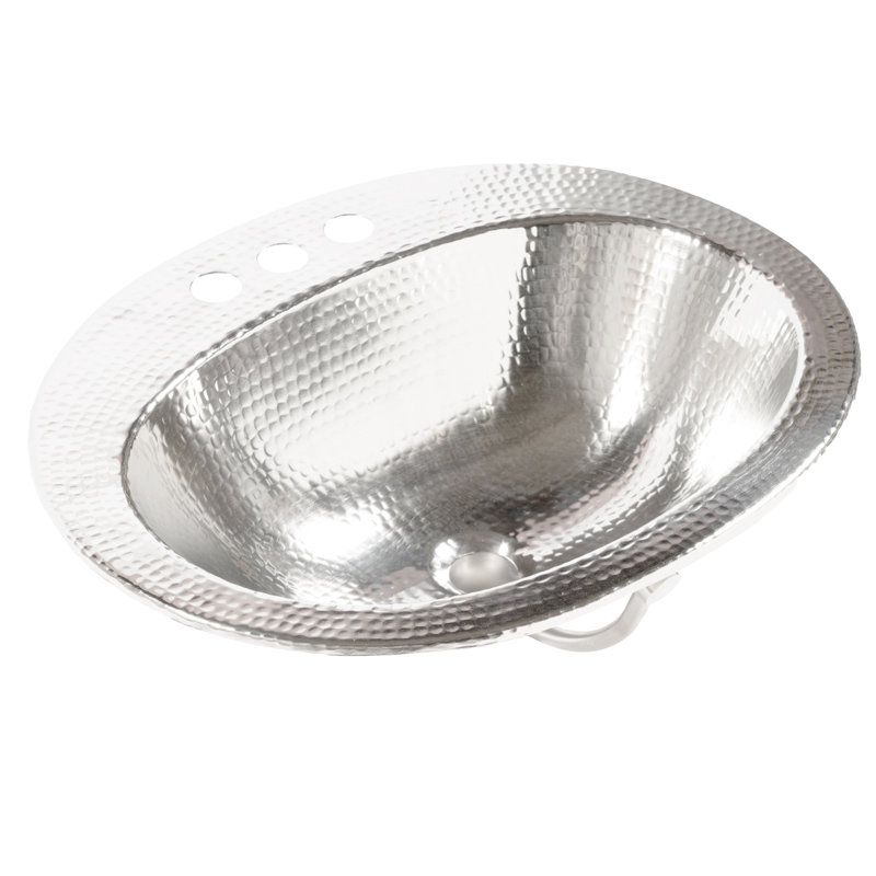 Seville 20" Drop-In Bathroom Sink in Nickel
