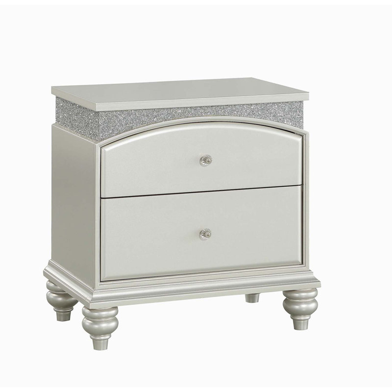 Maverick Platinum Finish Night Stand