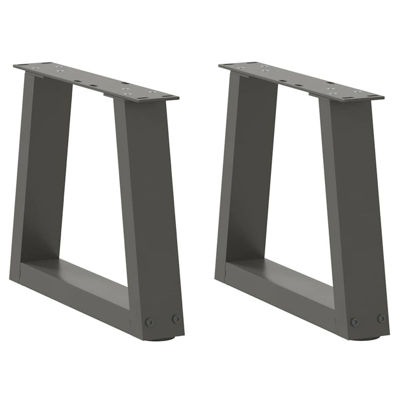 Dantae Table Leg, Anthracite, 31.3cm H x 40cm W x 6cm D