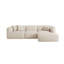 Canapé 4 places avec coussins en éponge pure, repose-pieds détachable et coussins décoratifs pour un confort et une flexibilité ultimes.-235647132
