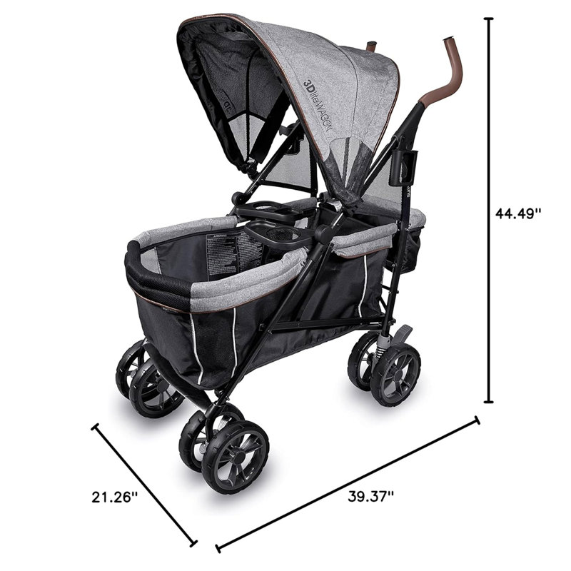 Summer Infant Foldable Multi-Child Stroller with Storage