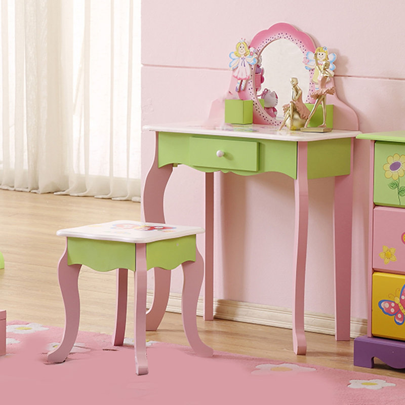 Vanity Desk Set, Makeup Table, Makeup Dressing Table Chair Set