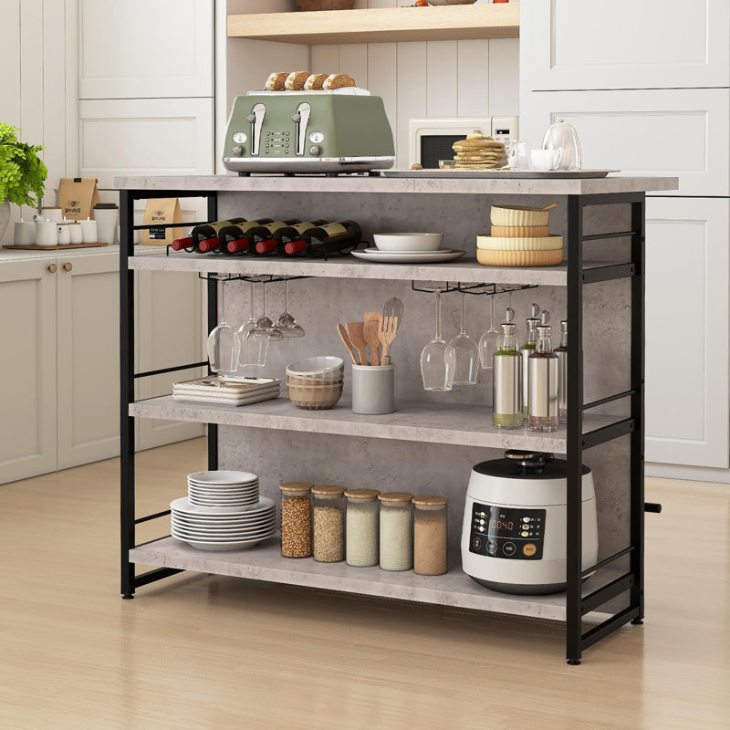 60cm Home Bar, Grey