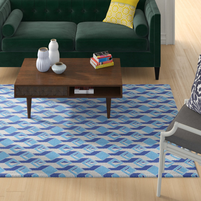 Jordao Geometric Indoor Rug, Rectangle 5' x 7'