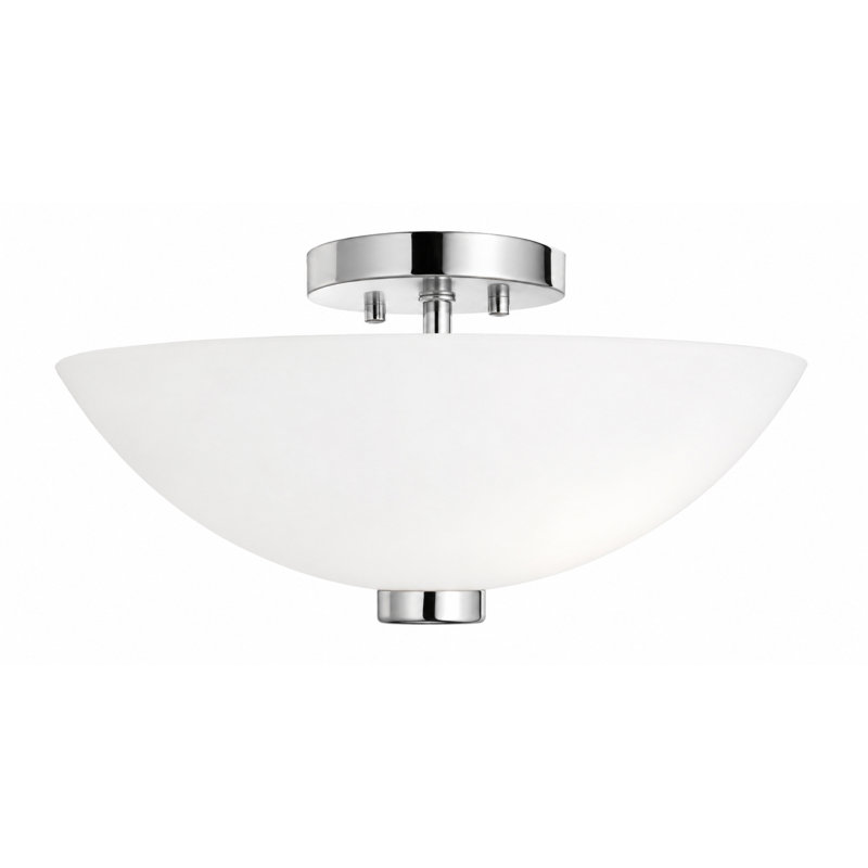 Kesgrave - Plafonnier semi-encastré - Chrome poli, Polished Chrome