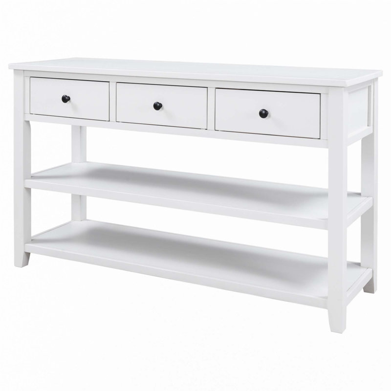Console rétro avec deux tablettes ouvertes, Blanc