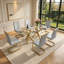 Ensemble de salle à manger 7 pièces Modern Glam-477647838-482396041