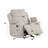Galya Light Gray Chenille Motion Glider Recliner