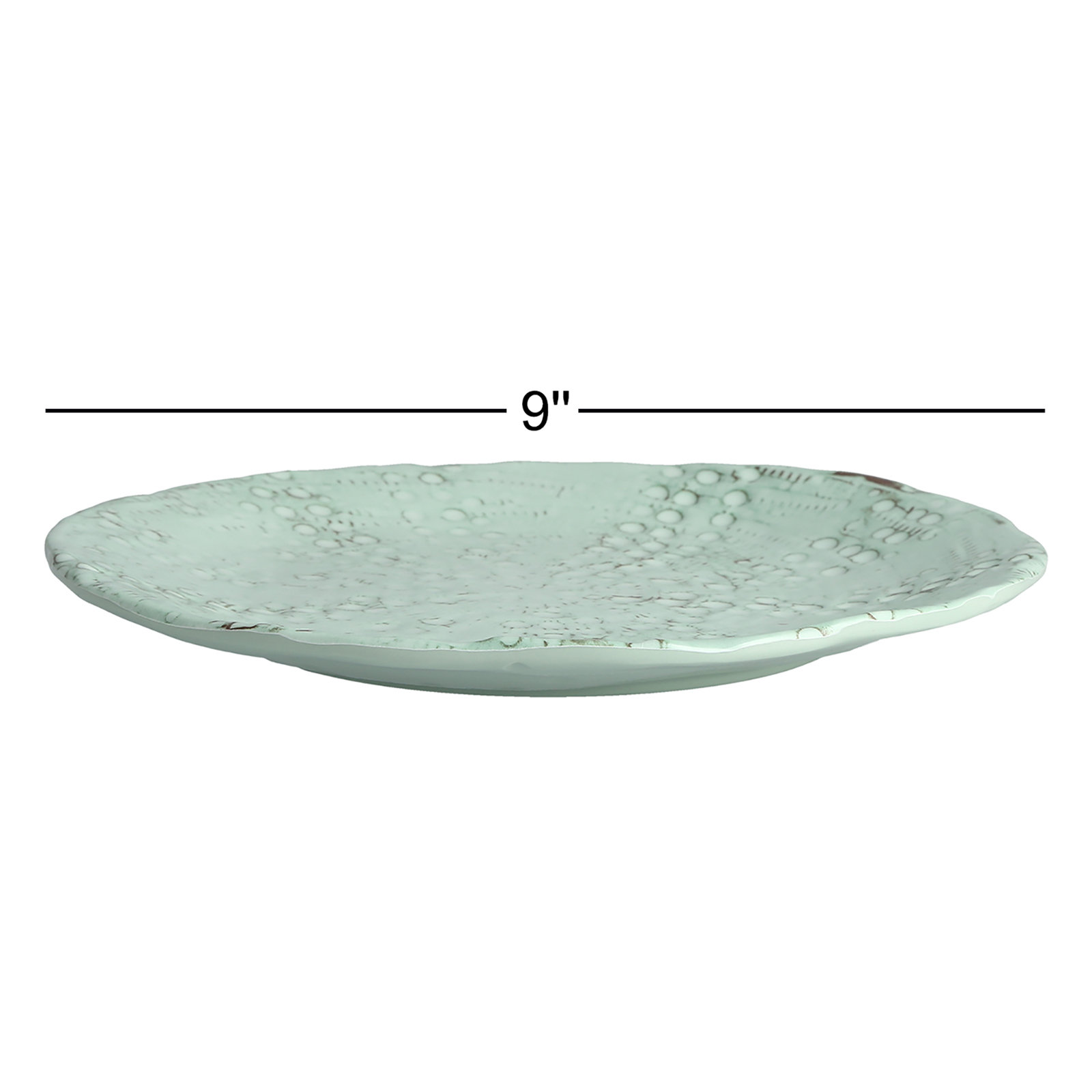 Fortessa Eddie 9" Melamine Salad Plate, Mint Green