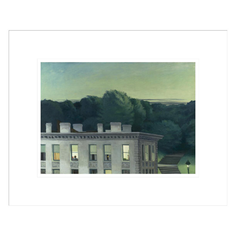 «House at Dusk» par Edward Hopper, impression giclée sur cadre, H 13,69 po x l 16,75 po