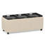 Repose-pieds de rangement rectangulaire avec rangement caché Avalon l 42 po Avalon-1023477072