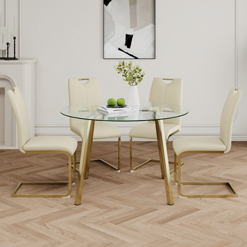 Modern Style Glass Circle Table