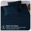 Ensemble de draps en jersey respirant 100% coton jersey | Toutes saisons, bleu marine-101033606-101033610