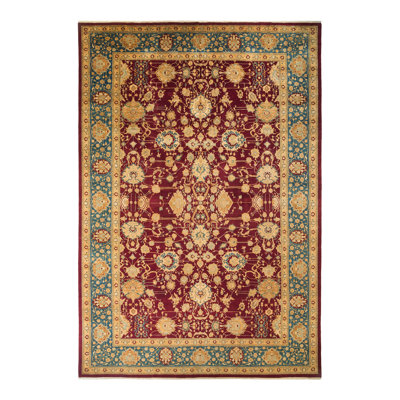 Ohlone One-of-a-Kind 12' 3" X 17' 10" 2000s Wool Area Rug in Red