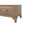 Table de chevet 2 tiroirs avec finition sable, doublure en feutre et en cèdre pour un rangement délicat et ports de charge USB